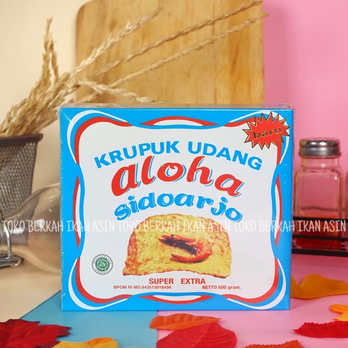 

[Ready-Stock] Kerupuk Udang Aloha / Krupuk Sidoarjo - Box Biru