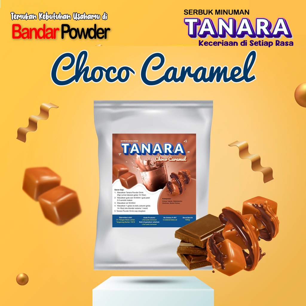 

[Ready-Stock] Bubuk Minuman Choco Caramel 1kg - Tanara Serbuk Coklat - Bandar Powder