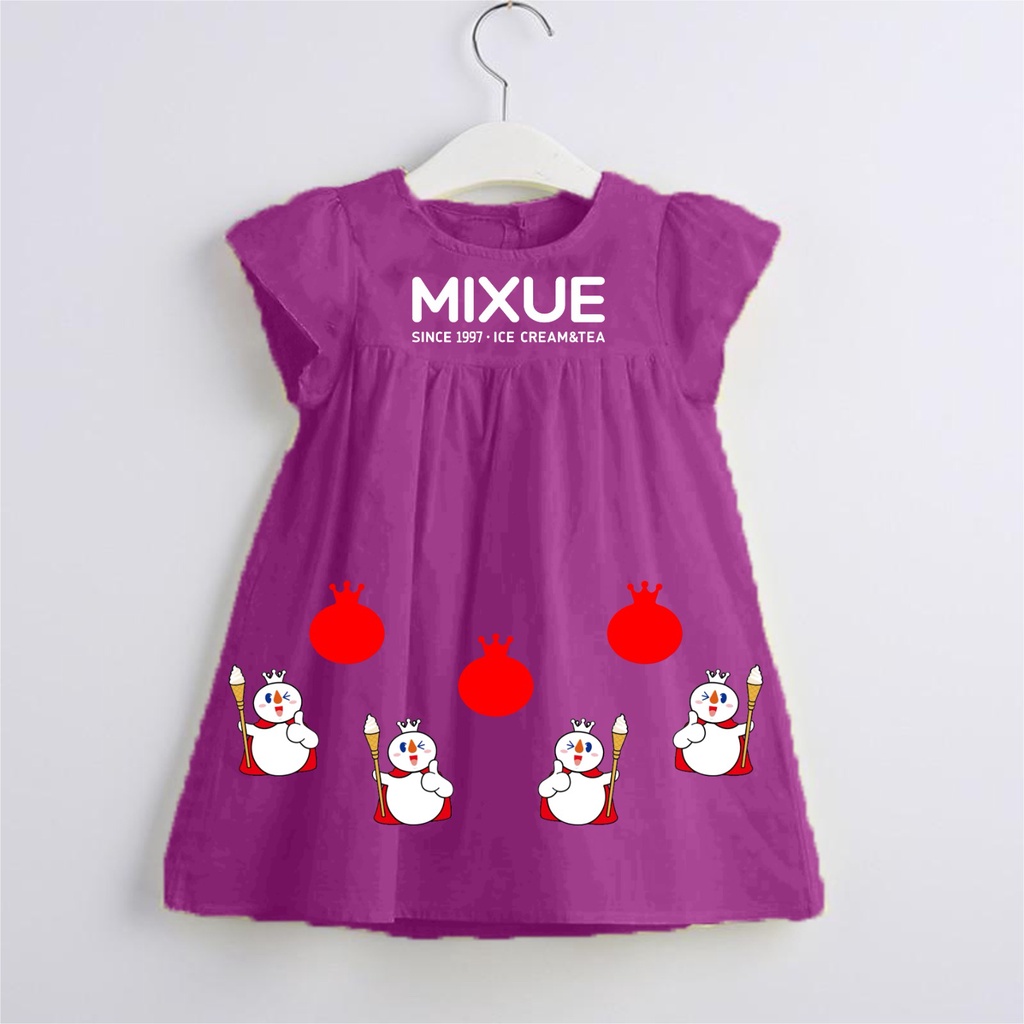 MIXUE dress anak perempuan