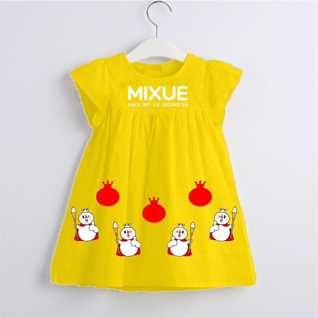 MIXUE dress anak perempuan