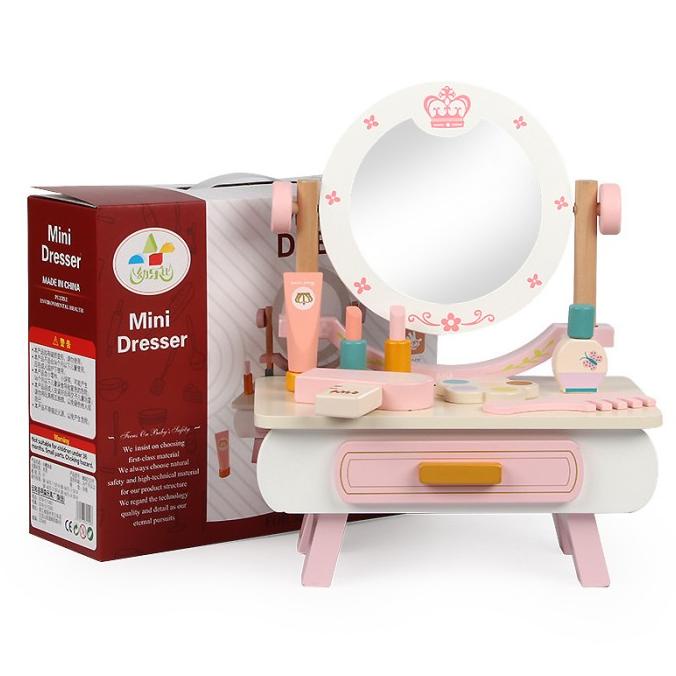 Mini Dresser jewelry toys - dress up make-up table