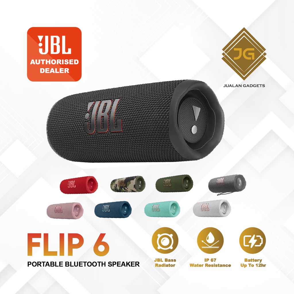 Speaker JBL Flip 6 Portable Wireless Bluetooth Speaker - Garansi IMS