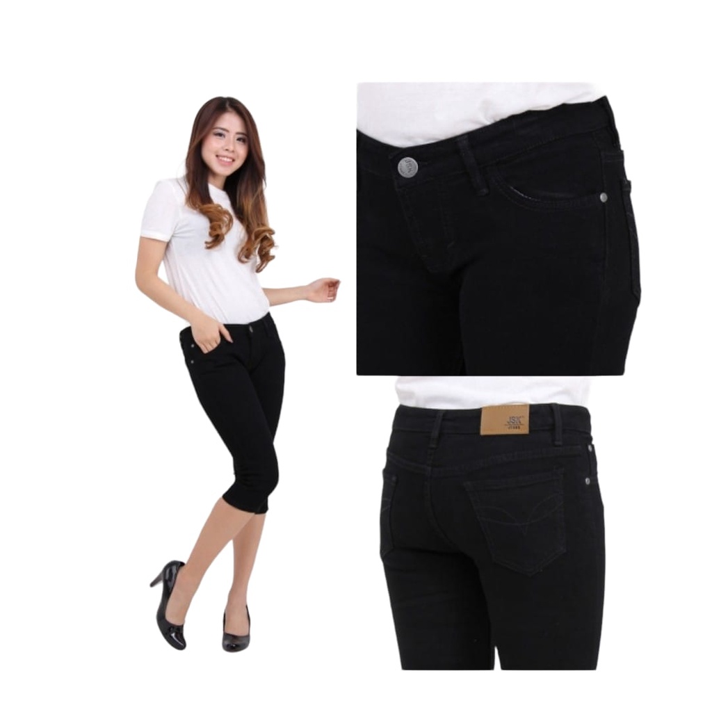 Celana Pendek Jeans Wanita / Trendy / Celana Pendek Cewek / 7/8 Short Jeans / Celana Pendek  Santai 