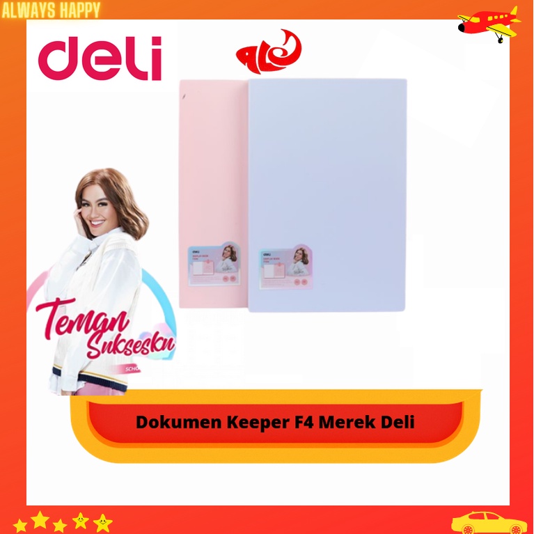 

Map Clear Holder Dokumen Keeper F4 Merek Deli Special Agnes Mo Edition