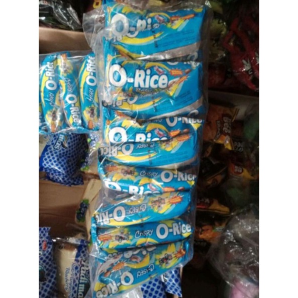 Snack Berhadiah O-RICH O-LADO O-RICE TOP-1 Isi 40 20 10 Pcs 1 Dus ORICH atau OLADO ORICE TOP 1 O RICH RICE LADO