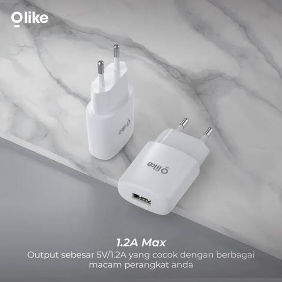 1PCS Olike C101 Kepala Charger Fast Charging Original Adapter 1USB Smart Protection Garansi Resmi 12 bulan