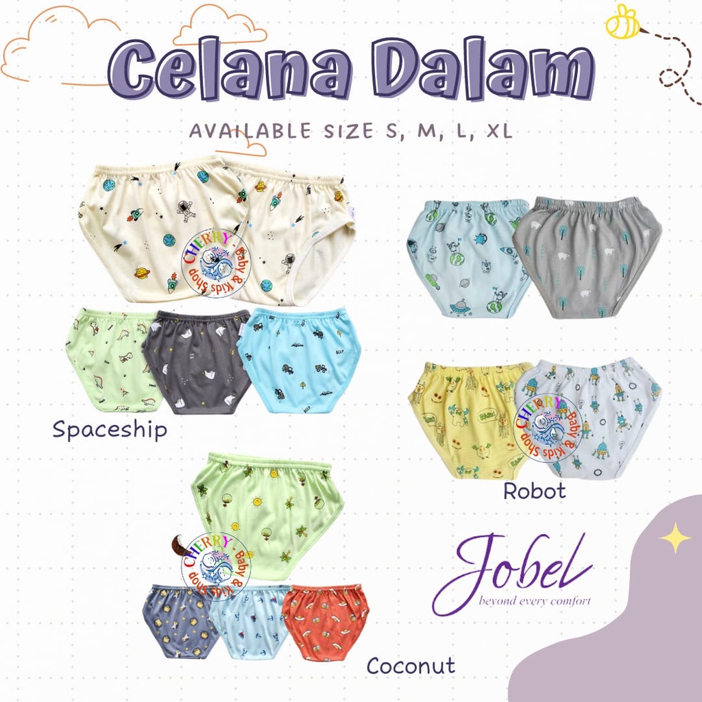 Jobel Celana Dalam Anak 0-6 Tahun Robot Shark Coconut Boy's Underwear CBKS