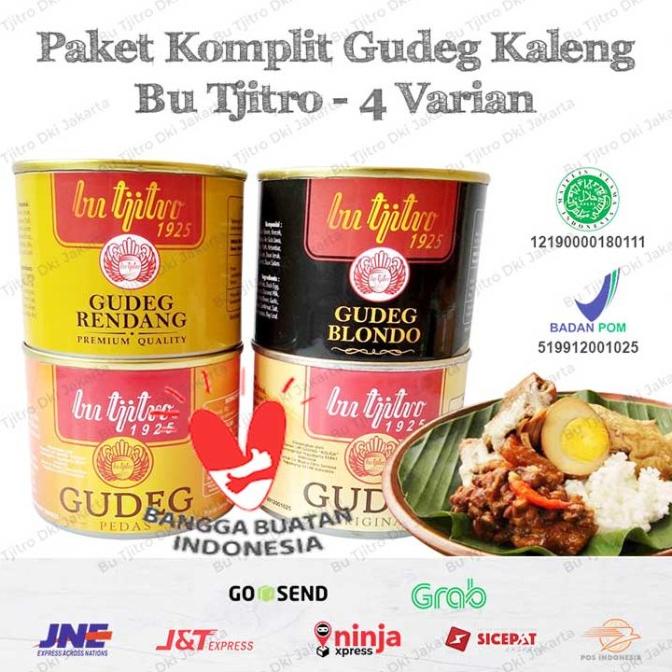 

Gudeg Kaleng Bu Tjitro Paket Hemat All Varian 100% Asli Produksi Baru termurah