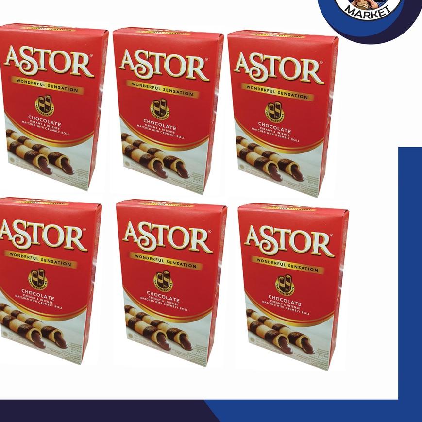 

PROMO✔️✔️-Paket Astor Wafer Stick Double Chocolate Coklat Kotak Box 40gr 40gram 40 gram 6 Pcs Box 6Pcs