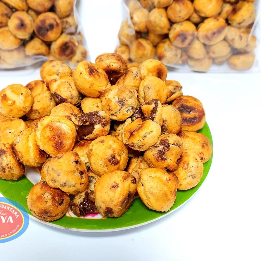 

COD✔️-Soes Coklat 1kg Lumer Enak Murah Kiloan / Kue Sus Kering Isi Cokelat