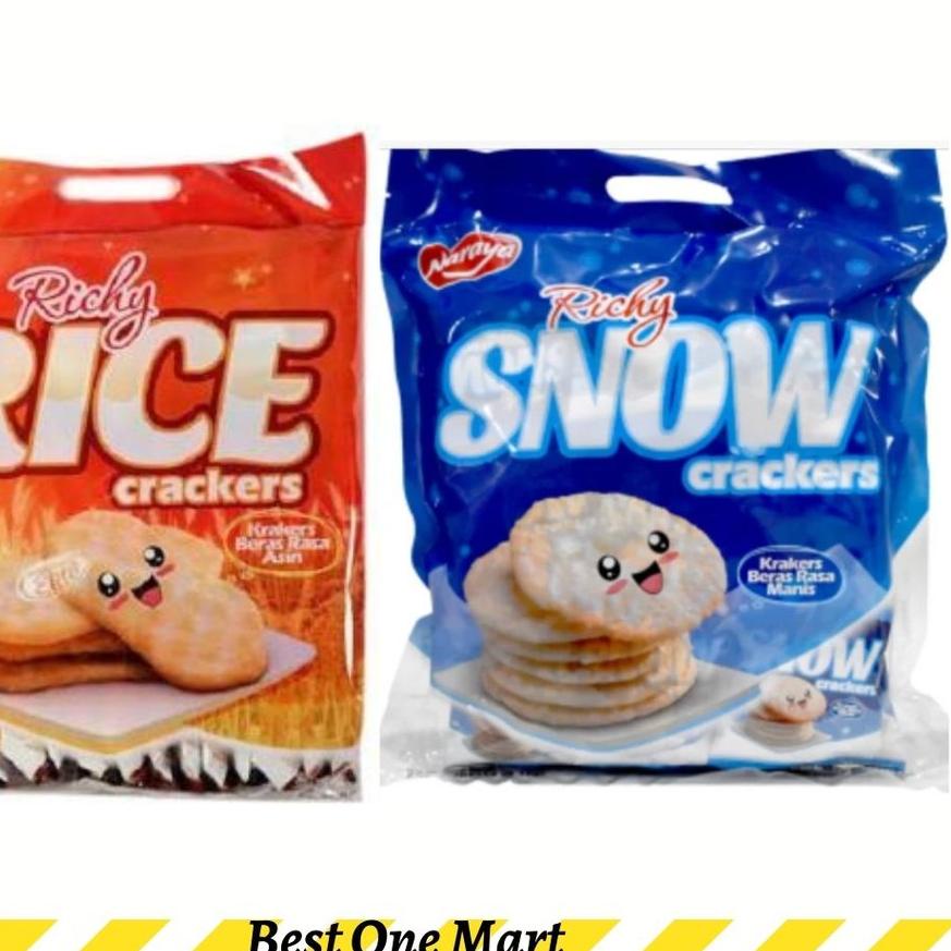 

Limited⭐✔️-Naraya Richy Ricky Rice Crackers / Kreker Beras - Rice Crackers / Asin - Snow Crackers / Manis