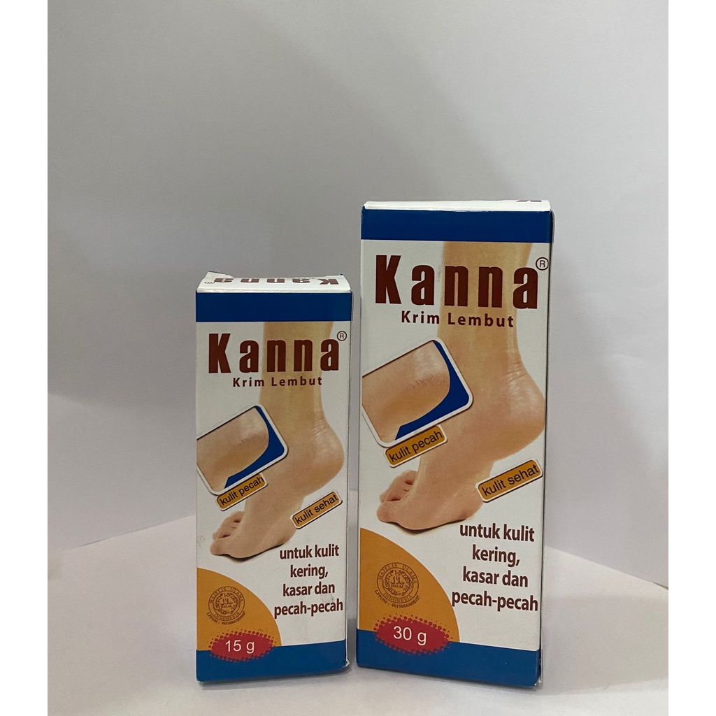 Kanna Soft Cream 30gr &amp; 15 gr ? Kanna Krim Lembut Untuk Kaki Kering, Kasar, Pecah-Pecah