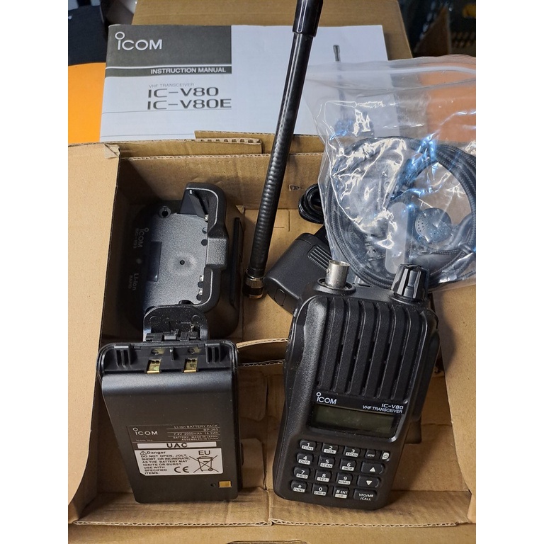 Ht Icom V80 Frekuensi Vhf Icom Ic-V80 Bekas Vhf 136 Mhz sd 174 Mhz Normal Tx Rx Tinggal pakai Power 
