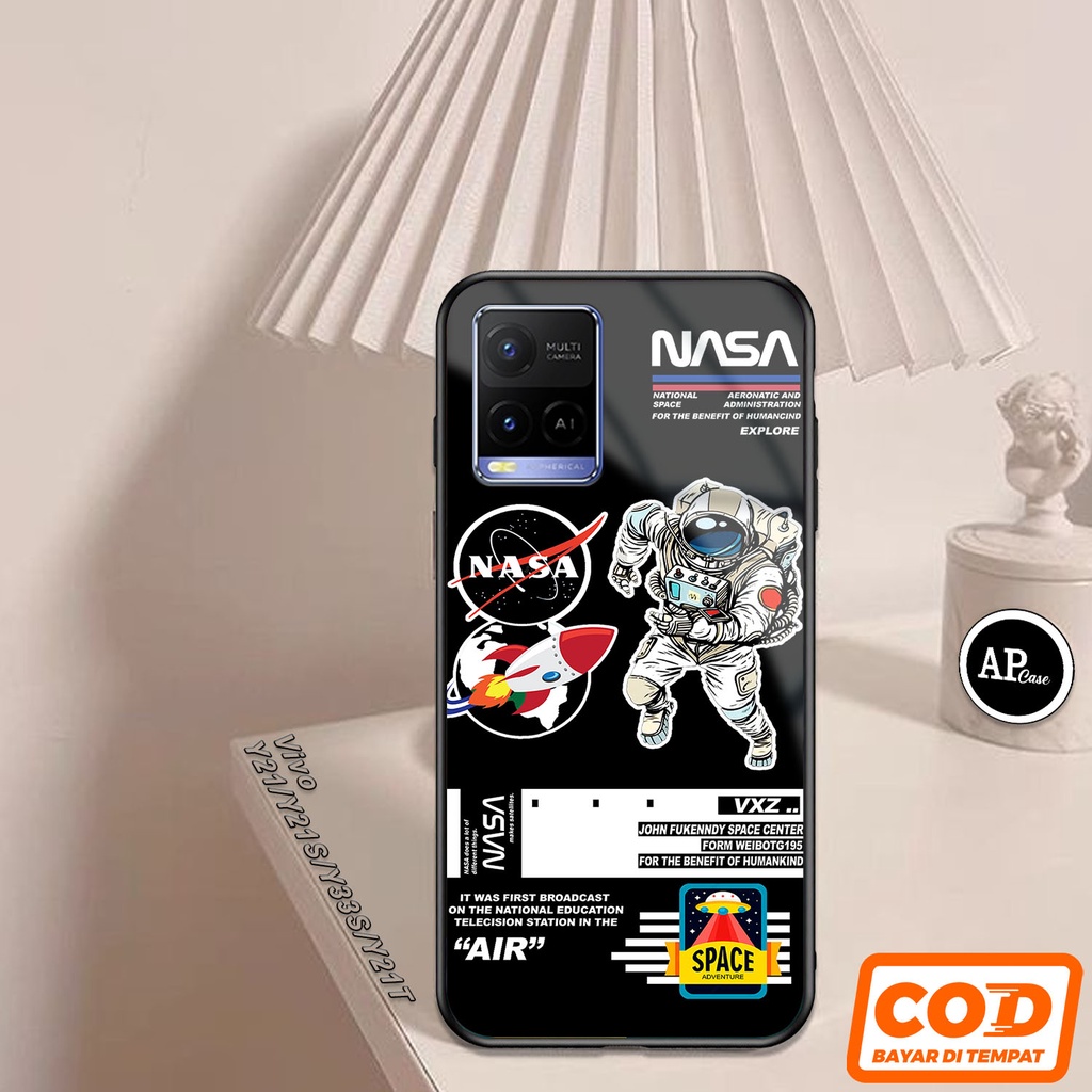 Casing VIVO Y21/Y21S/Y33S/Y21T/Y21A/Y3T Hardcase 2D Glossy Case Motif Nasa