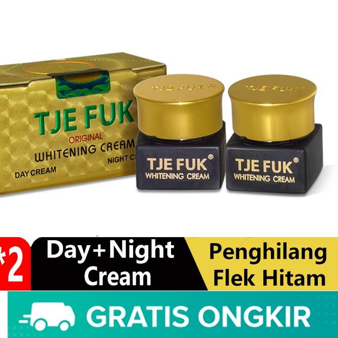 PROMO⚡️-Tje Fuk Paket Original Whitening Cream Pemutih Wajah Asli Krim Acnes Malam dan Siang Aman BP