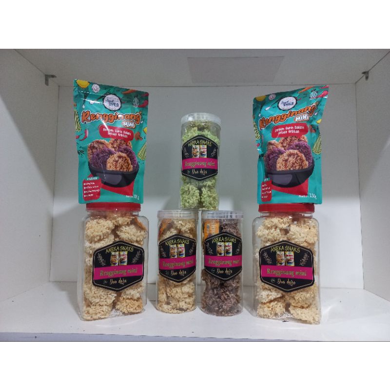 

kerupuk/keripik rengginang mini matang/kemasan premium/makanan ringan/oleh-oleh/cemilan/snack masa kini