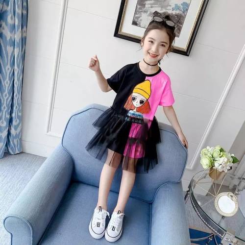 Baju Dress Pesta Anak Perempuan Usia 7 8 9 10 11 12 TH Import Korean Style Modern Murah Trend asa Ki