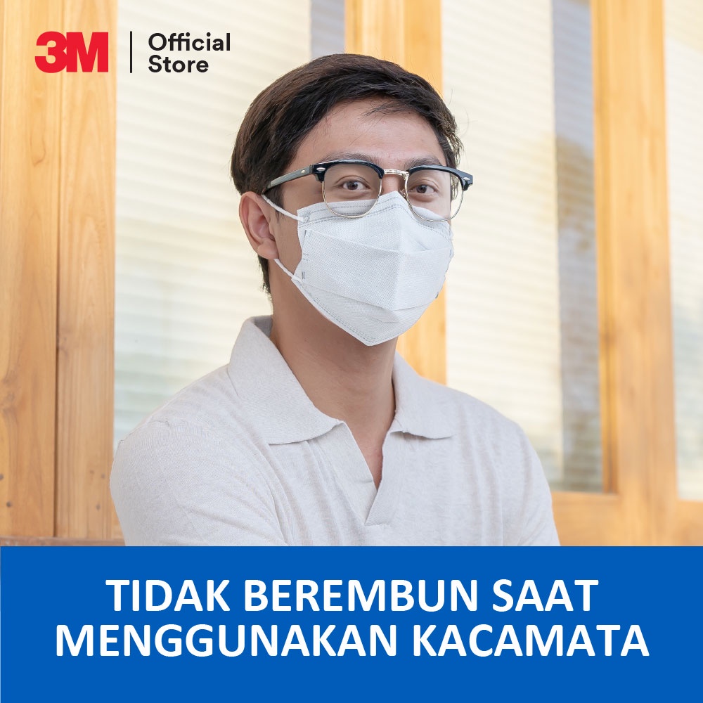 3M™ Nexcare™ Daily Mask, 3 Lapis &amp; nyaman dipakai, Untuk pemakaian sehari-hari