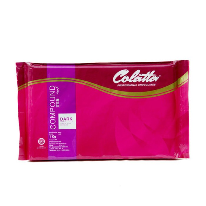 

Colatta Dark Compound 1 KG / coklat blok colata hitam 1kg