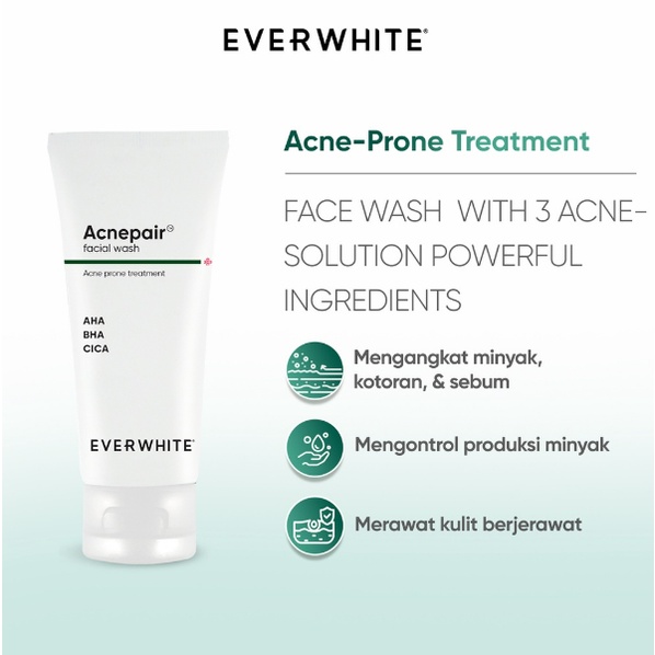Everwhite Acnepair Facial Wash - Acne Skin Treatment 100ml