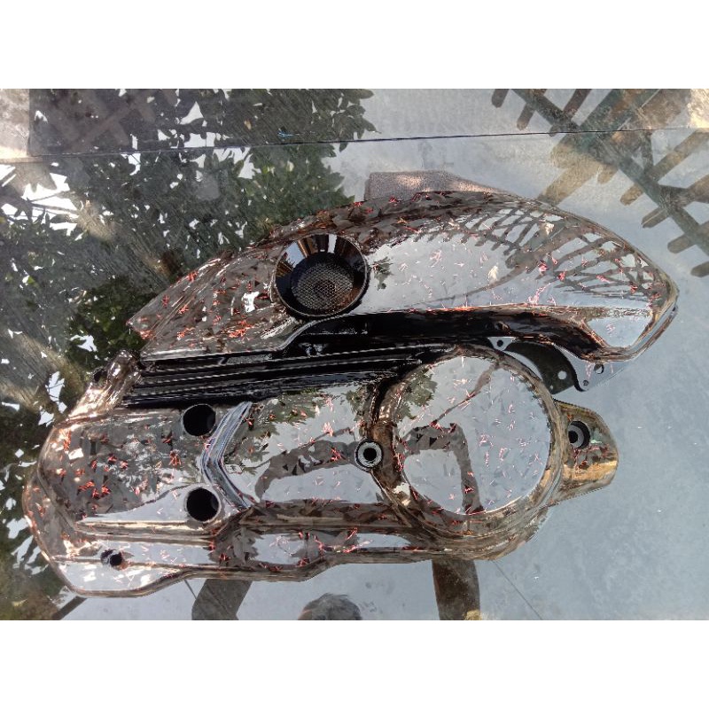 cover cvt&filter new nmax/new aerox carbon forged/kevlar / new nmax / new aerox