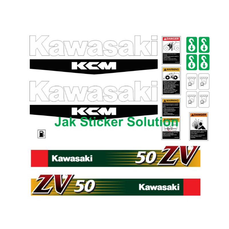 Stiker Kawasaki 50ZV Sticker Wheel Loader