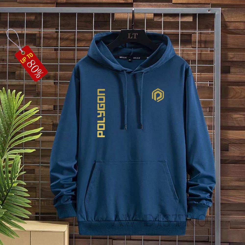 COD Promo Termurah Sweater Hoodie Modern PLG KIRKA Text Gold Premium Quality