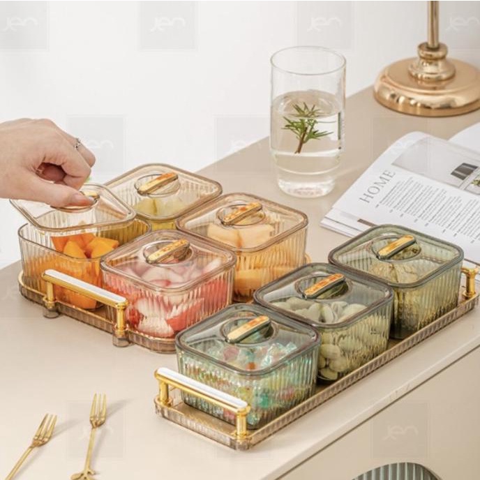

Hampers Hampers Lebaran Toples Kue Kering Snack Cantik Set Premium Tray Korea Sale