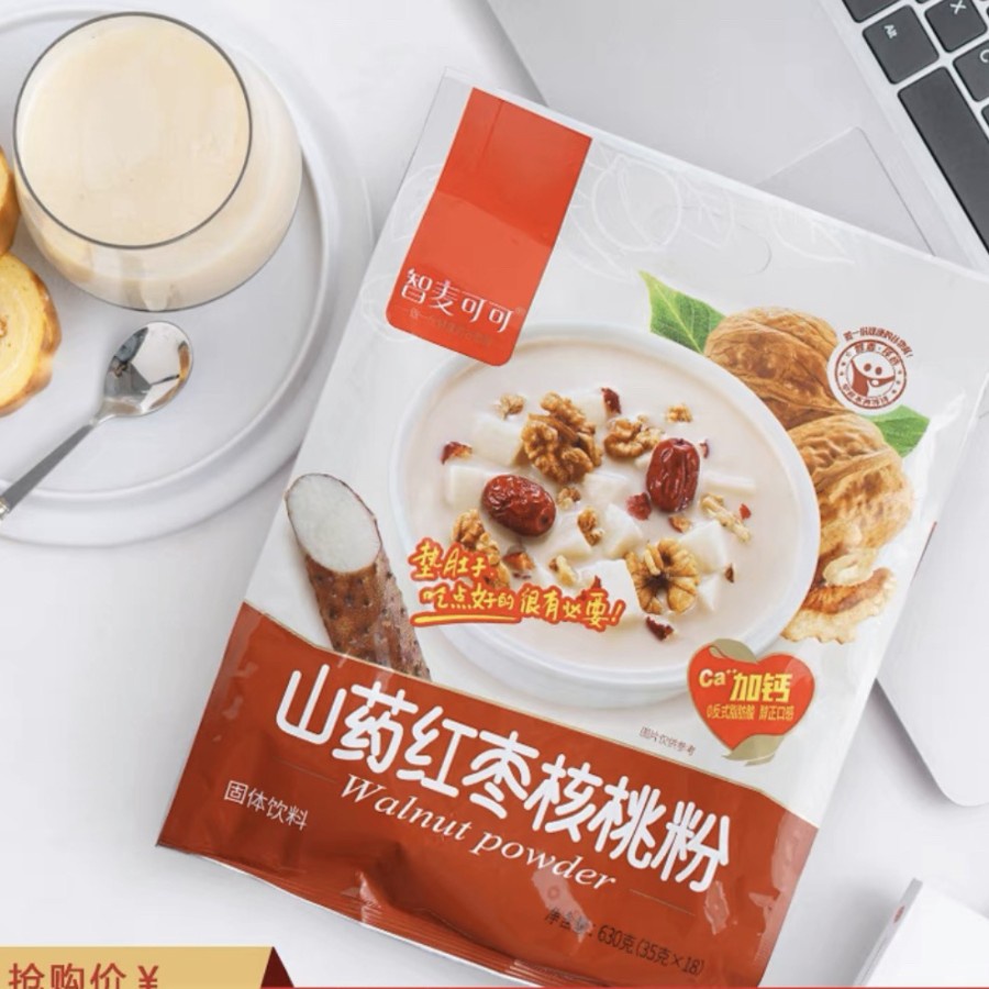 

SHAN YAO HONG ZAO HE TAU FEN MINUMAN WALNUT ANGCO SHANYAO WALLNUT POWDER 山药红枣核桃粉 YAM RED DATES WALNUT POWDER