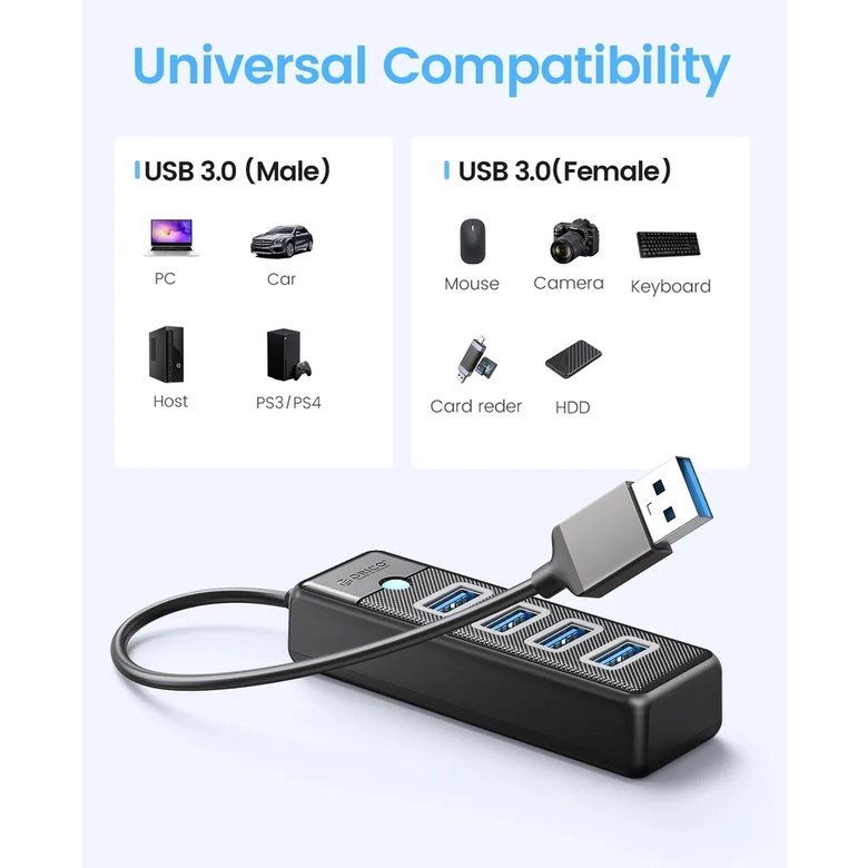 ORICO P4WU-U3 HUB USB 3.0 4 PORT 5Gbps High Speed