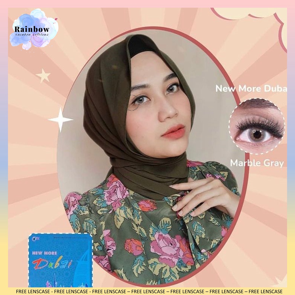 [COD] SOFTLENS NEW MORE DUBAI MARBLE GREY NORMAL &amp; MINUS (-0.50 SD -6.00) DIAMETER 14.5MM