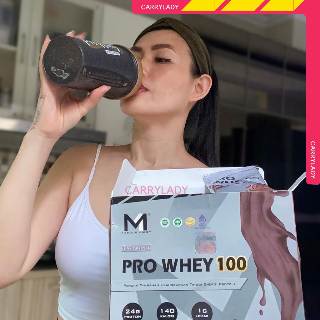 Muscle First M1 Pro Whey 100 kemasan BOX isi 12 saset 480 gram Whey Protein Concentrate MuscleFirst