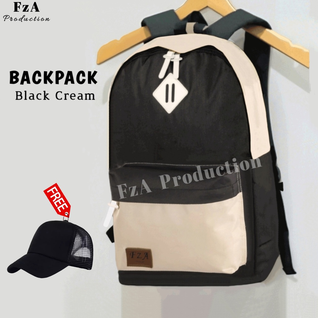 FzA Official - Tas Ransel Distro Casual Pria Wanita / Tas Ransel Laptop Backpack Sekolah Kuliah Distro Original Tas Punggung Laptop - BCRTP