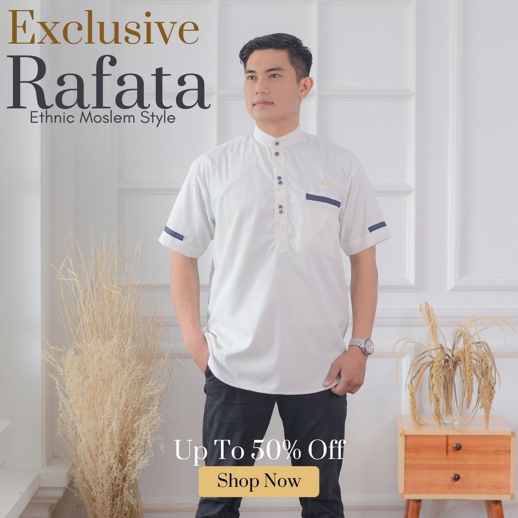 BAJU KOKO KURTA PRIA LENGAN PENDEK DEWASA TERBARU KATUN 2022 BRANDED PREMIUM KEKINIAN 01