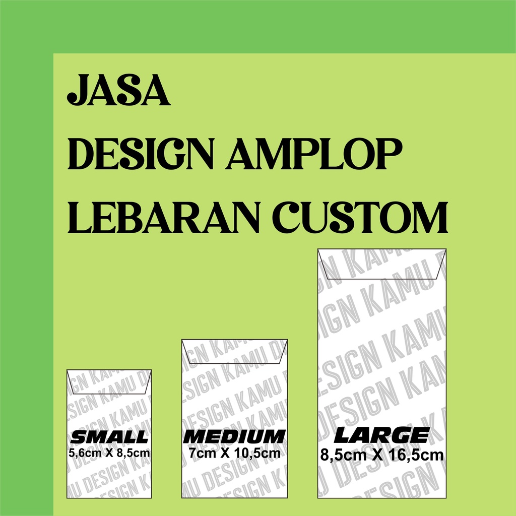 JASA DESIGN AMPLOP LEBARAN CUSTOM