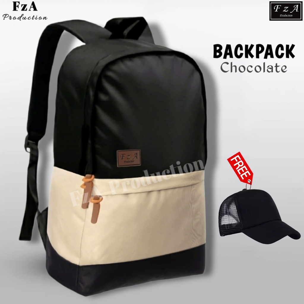 FzA Official - Tas Ransel Distro Casual Pria Wanita / Tas Ransel Laptop Backpack Sekolah Kuliah Distro Original Tas Punggung Laptop - CKTP