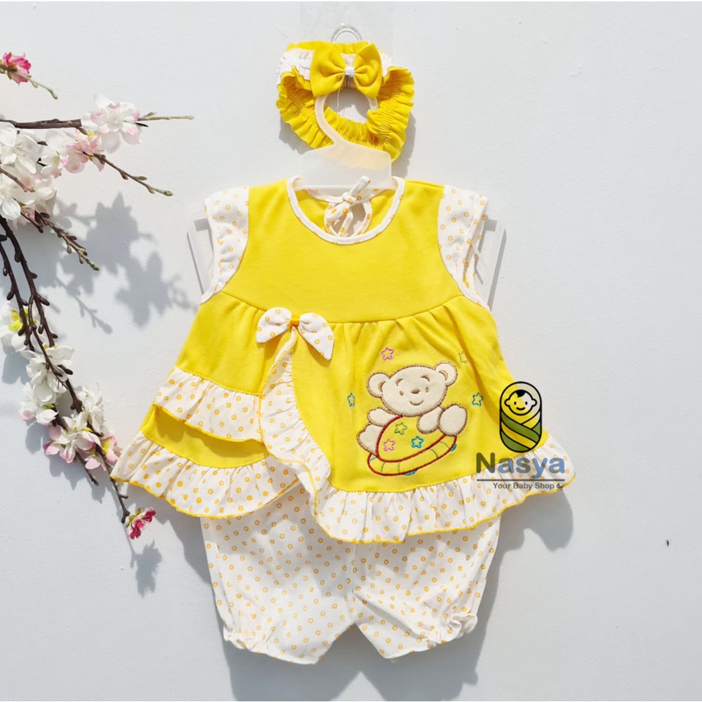 [P-031] Dress Bayi (0-6 bulan) / Setelan Bayi Perempuan