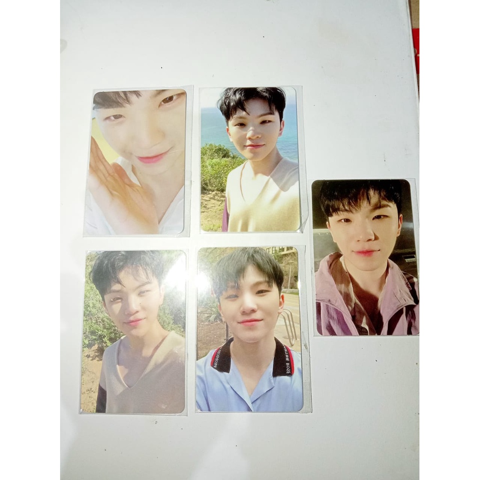 PHOTOCARD WOOZI SEVENTEEN HENGGARAE HANA DUL SET NET