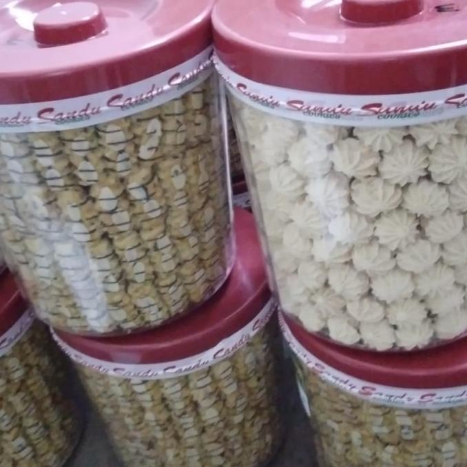 

Sagu Keju Kembang Logo Hijau toples besar