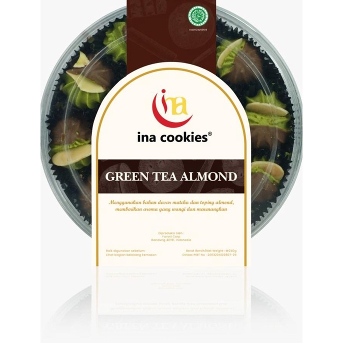 

INA COOKIES REGULER - GREEN TEA ALMOND