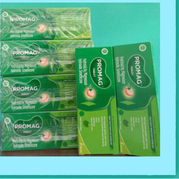 promag tablet 1 slop isi 4 box 120 tablet / promag murah