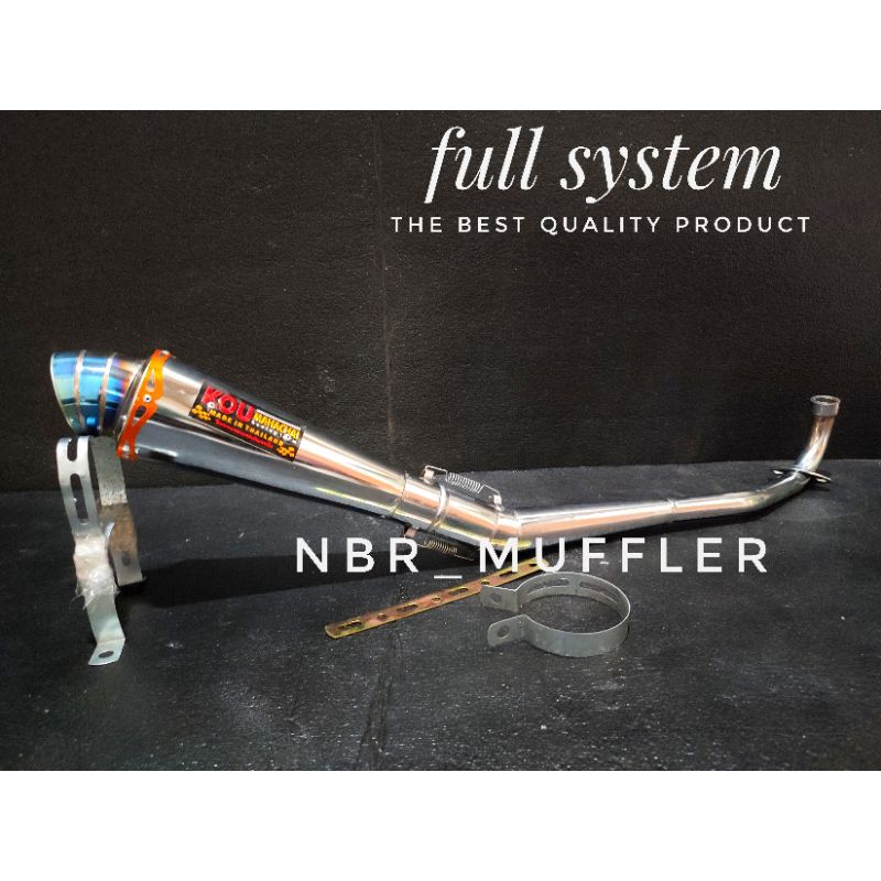 Knalpot Racing KOU MAHACHAI Bluemoon All Bebek supra x 110/125/blade/revo/kharisma/jupiter/shogun/sm