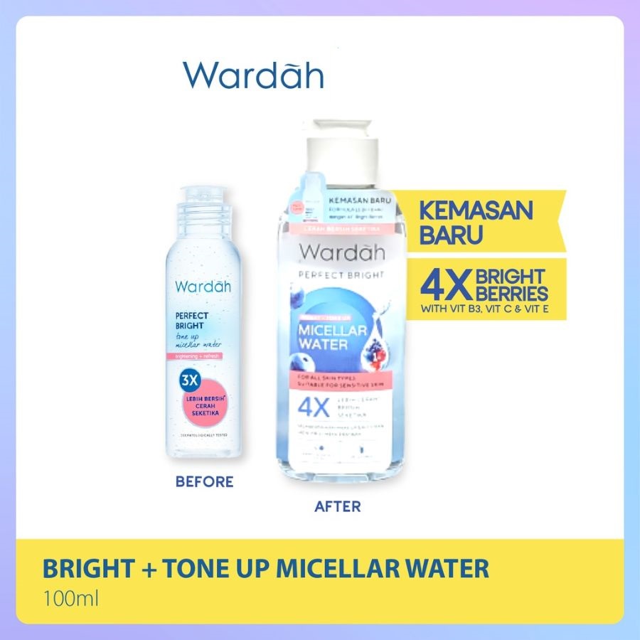 WARDAH Perfect Bright Tone Up Micellar Water 100ml