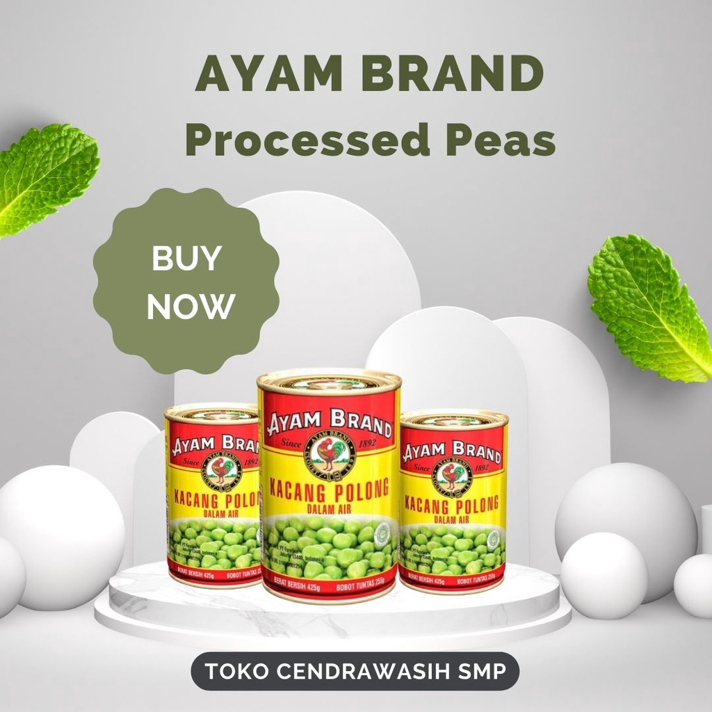 

Ayam Brand PAKET RAMADHAN BELI 1 GRATIS 1Processed Peas Kacang Polong dalam Kemasan Kaleng 425gr