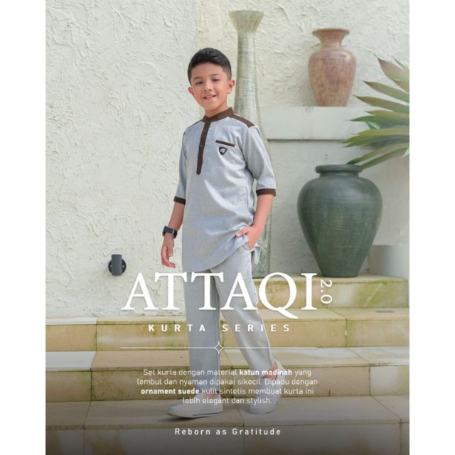 Toko Sunrise 99 I Stelan Koko Anak / Set Kurta Anak ATTAQI Kurta Series / Baju Koko Stelan Anak ATTAQI Littlekhaf By AMMARKIDS / SET KURTA ATTAQI AMMARKIDS USIA 3-12 TAHUN / Ammar Kids Attaqi 2.0 Reborn - Setelan Baju Koko Kurta +