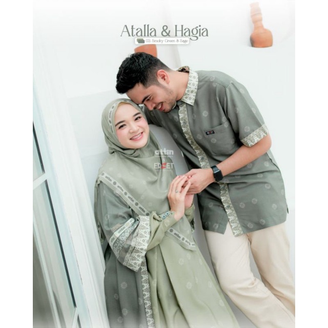 Hagia Dress & Koko Atalla by Attin/baju lebaran 2023/baju couple mewah