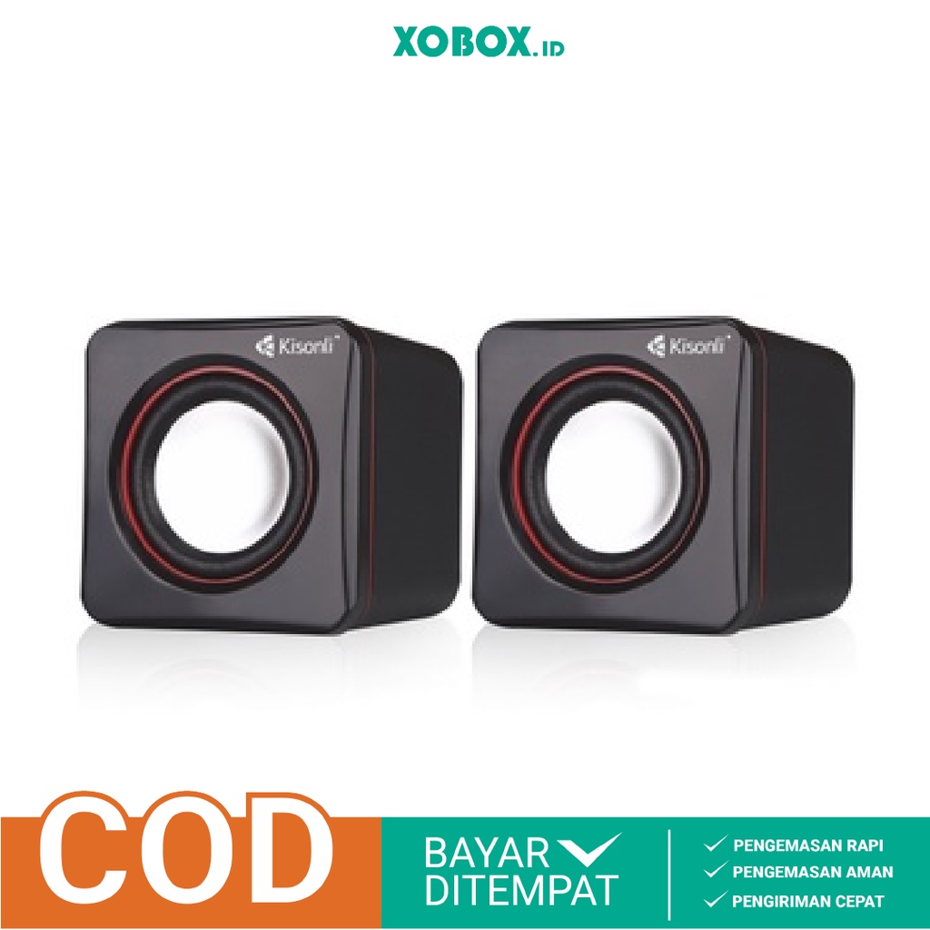 Mini Speaker Kisonli Komputer/Laptop/HP V-310 Dual Bass With Volume Control