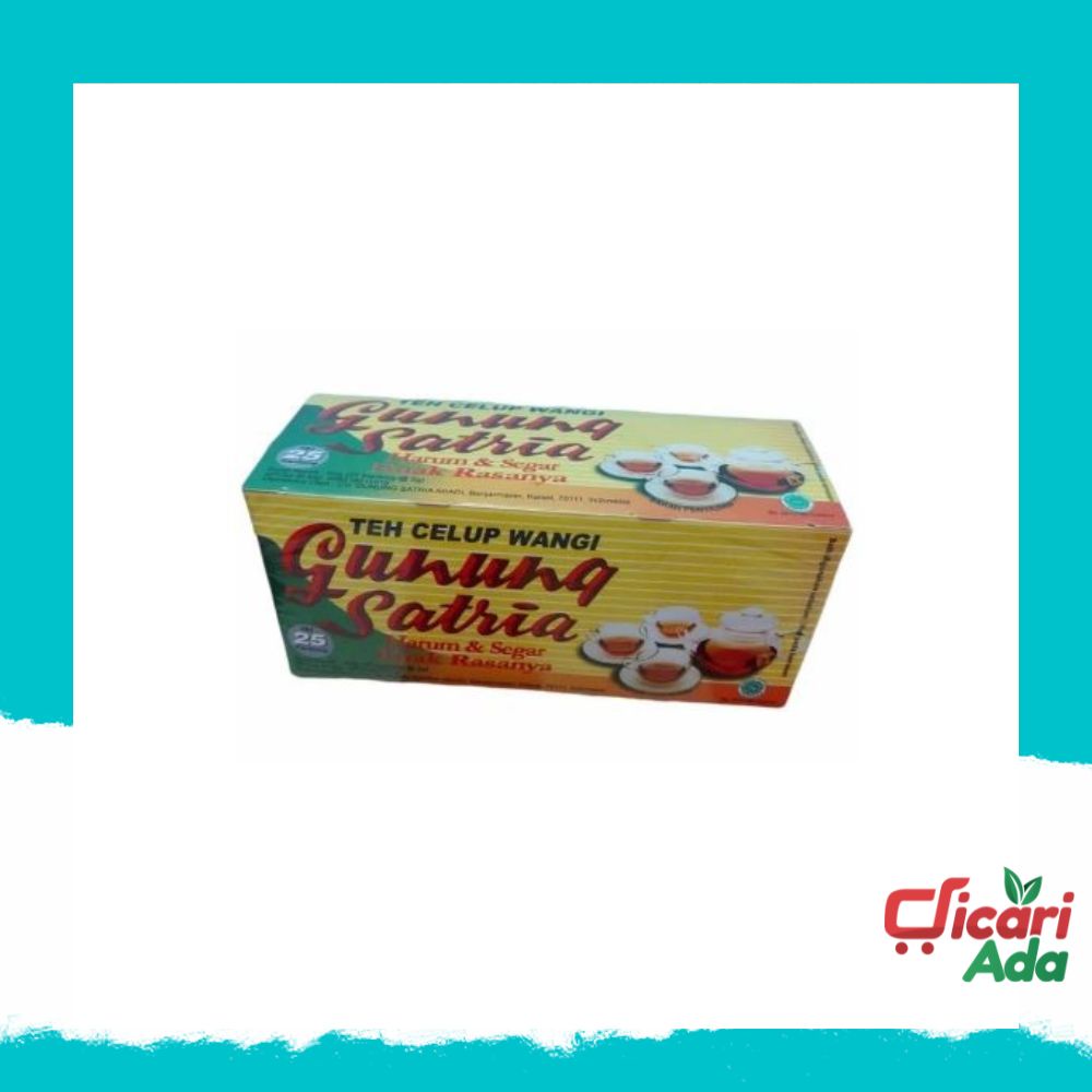 

Gunung Satria Teh Celup Tea Bag 25 Pcs Teh Wangi Khas Kalimantan