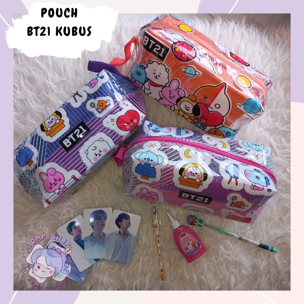 POUCH BENTUK KUBUS BT21