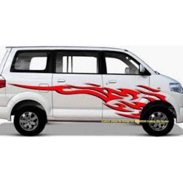 0460 stiker mobil APV cutting stiker mobil APV stiker mobil keren motif